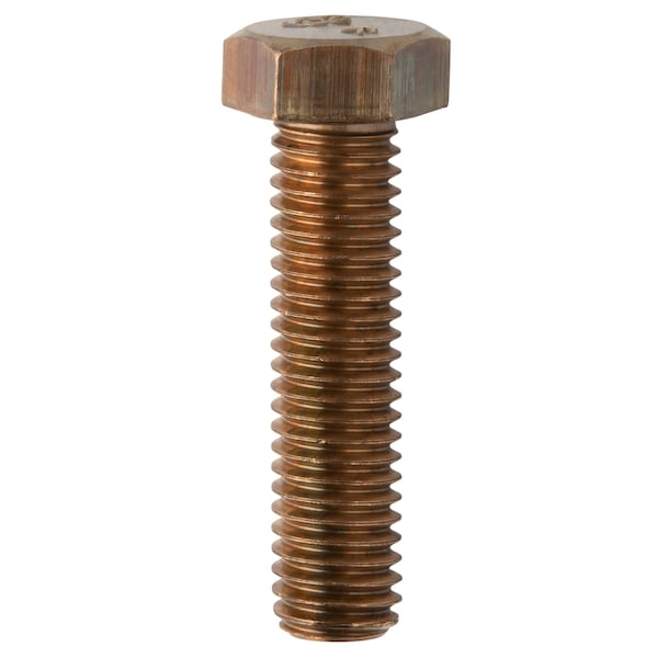 Not Graded, 1/2"-13 Hex Head Tap Bolt, Plain Silicon Bronze, 3/4 in L, 50 PK